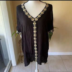 O’Neill Frances Embroidered Boho Cover-Up Dress